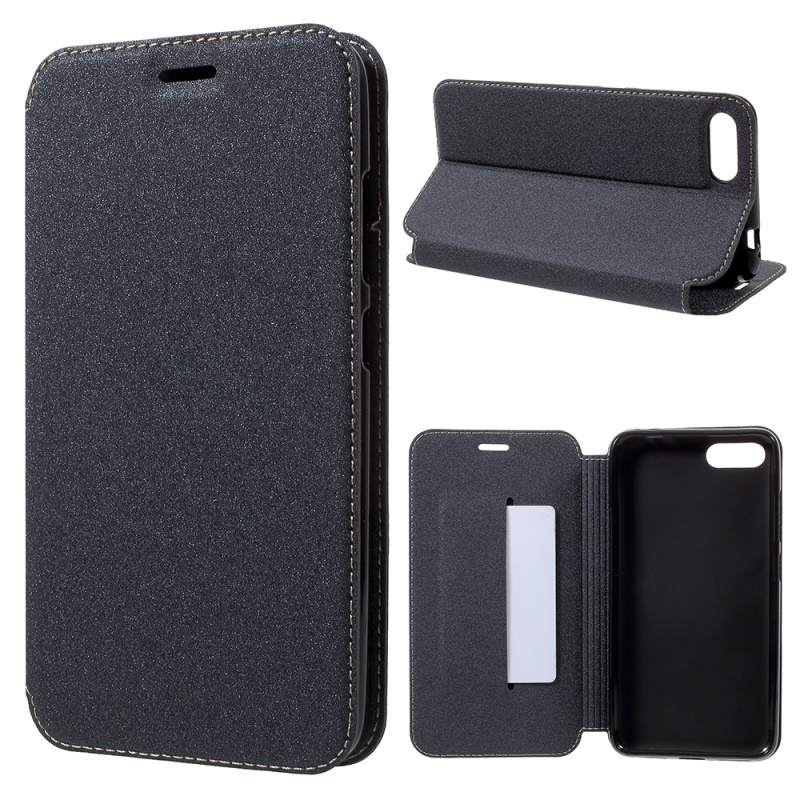 Case Asus ZenFone 4 Max Pro ZC554KL #เคสฝาพับปิดแม่เหล็กหนังPU พื้นผิวเหมือนทรายมีช่องเสียบการ์ด