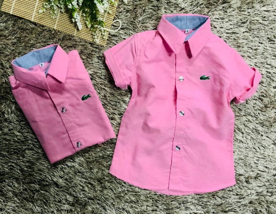 เสื้อเชิ้ตเด็กแขนสั้น