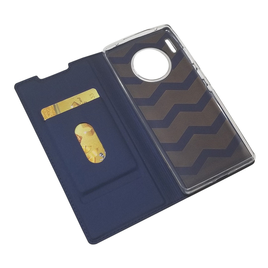 Case Huawei Mate 30 Pro #เคสฝาพับหนัง PU Magnetic Adsorption Stand Leather Card Holder