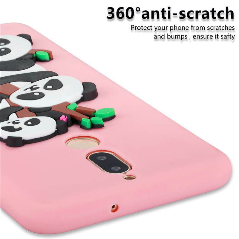 เคส Huawei Nova 2i #เคสฝาหลังนิ่มลายหมีแพนด้า 3D น่ารัก Bamboo TPU Gel