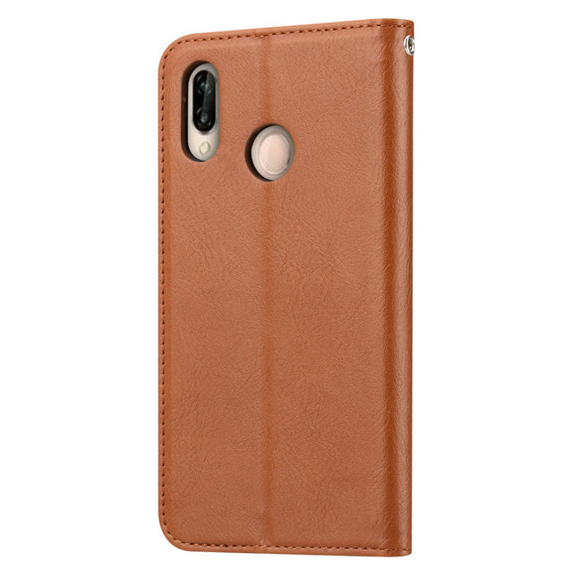 เคส Huawei P20 Lite / Nova 3e #เคสฝาพับแบบกระเป๋าสตางค์หนัง PU มีช่องเสียบบัตรคุณภาพดี