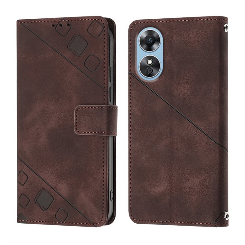 เคส OPPO A17 #เคสฝาพับหนัง PU แบบกระเป๋าสตางค์ Wallet Leather Flip Case (สินค้าตัวอย่างสินค้าจริงตรงตามรุ่น)