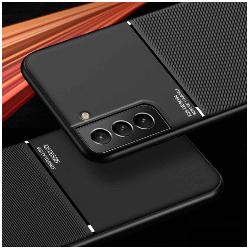 เคส Samsung Galaxy S22 5G #เคสฝาหลัง TPU เคลือบหนัง PU สไตล์ธุรกิจที่เรียบง่ายมีแผ่นเหล็กในตัว Minimalist Business Style Leather Coated TPU Built-in metal magnetic plate