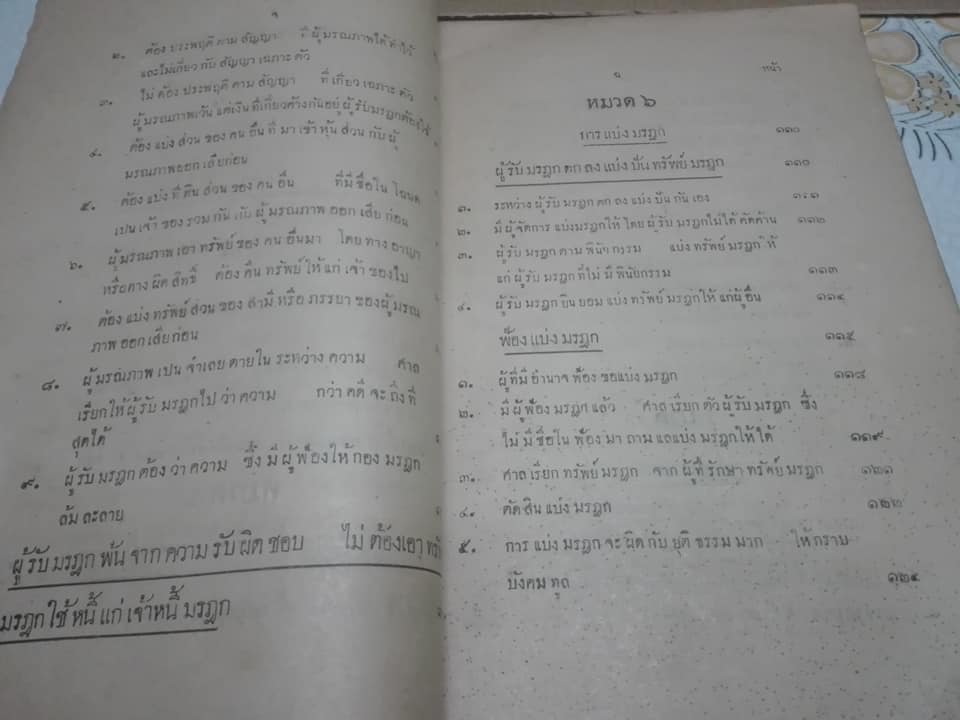คำอธิบายลักษณ มรฎก โดย พระยาพิจารณาปฤชามาตย์ (สุหร่าย วัชราภัย) - เนติบัณฑิต พิมพ์ปี พ.ศ.2461 (กฎหมายเก่า) **สินค้าหมด**