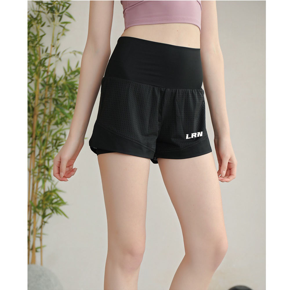 กางเกงวิ่งมาราธอน 2" วิ่งเทรล woman เอวสูงปิดพุงมีซิปกระเป๋าด้านหลัง (G21)