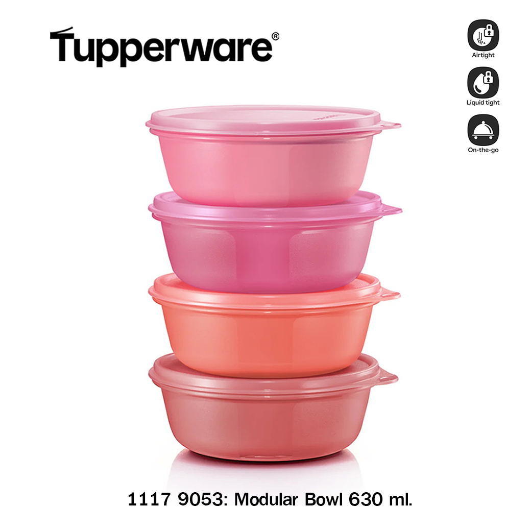 Tupperware Modular Bowl 630 ml. (4) (ลูกสาวโคมสลัด 630 มล.)