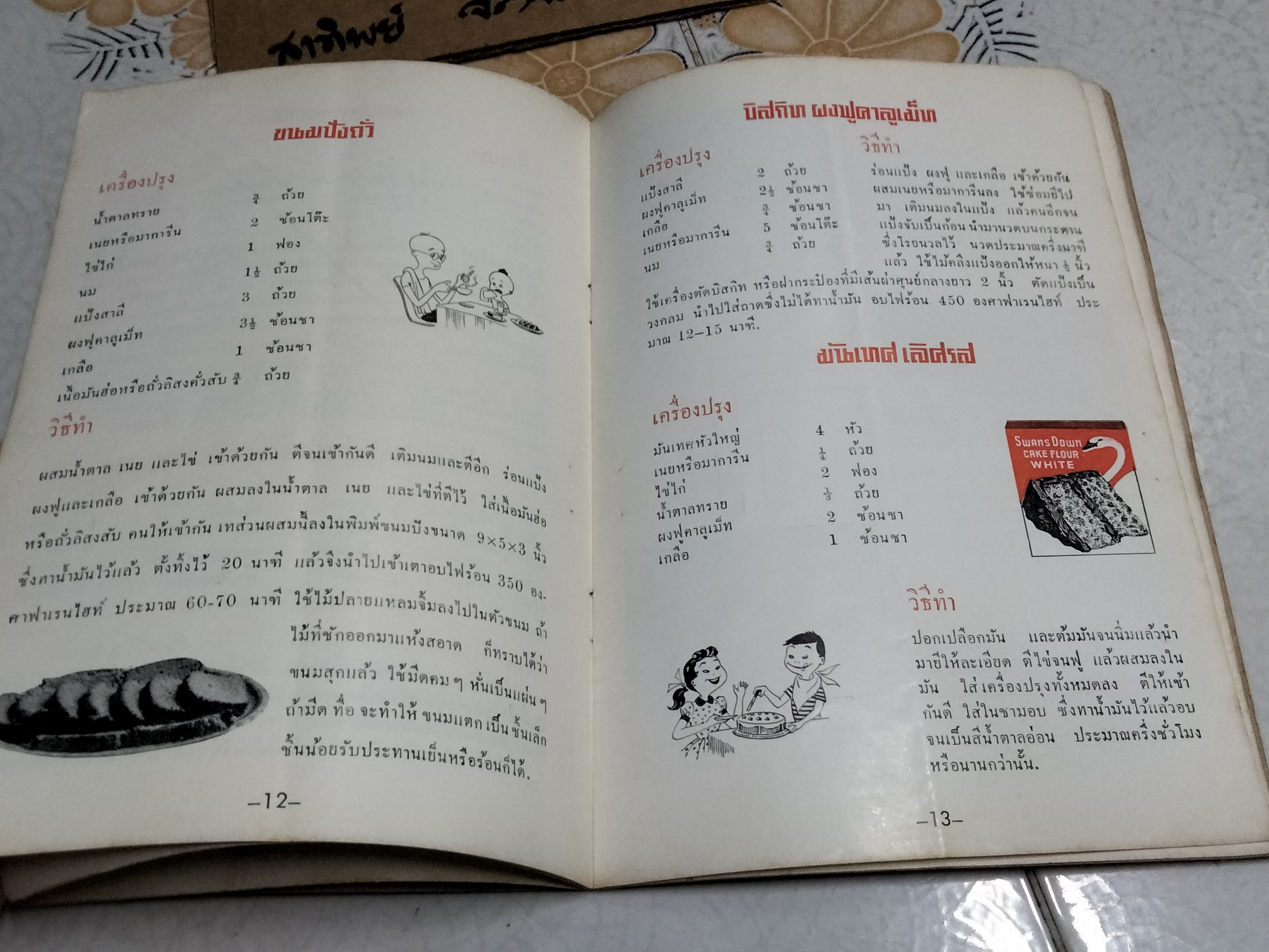 ตำราทำขนมด้วยผงฟูคาลูเม็ท พิมพ์ 2503 **สินค้าหมด**