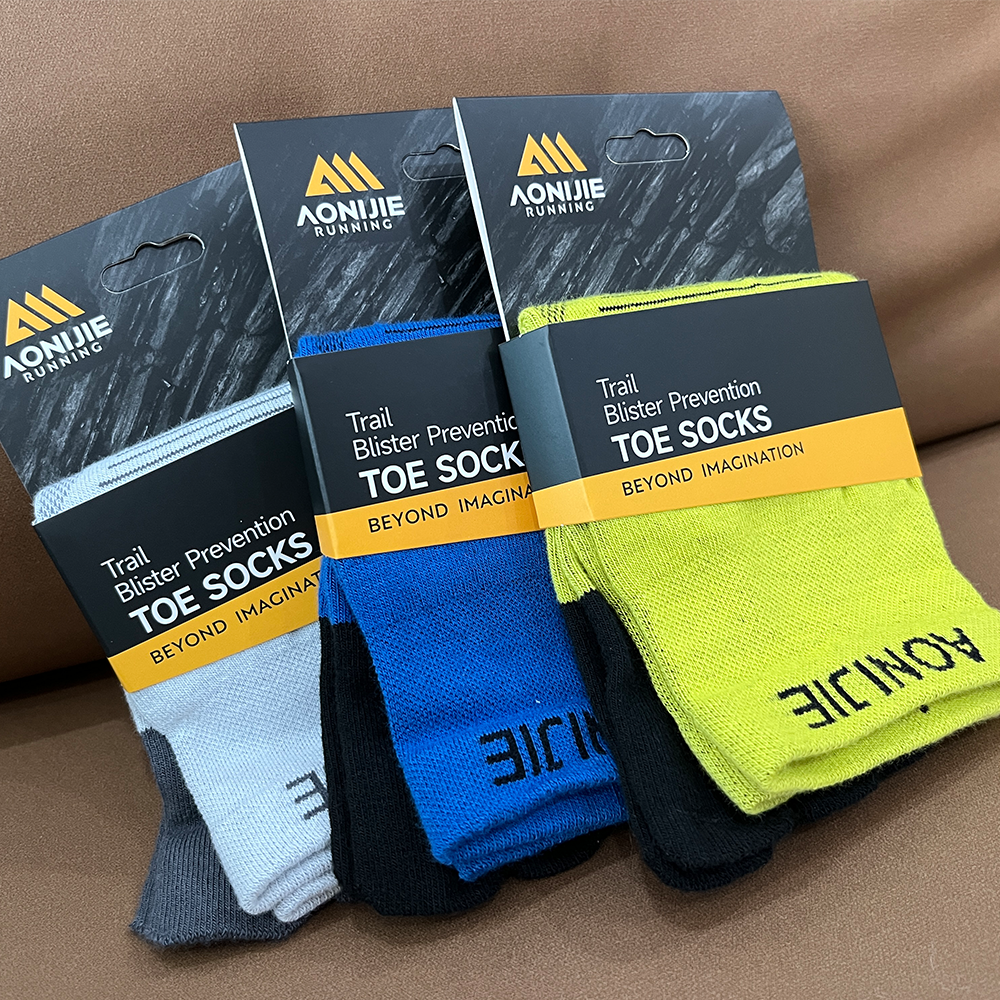 ถุงเท้าแยกนิ้วข้อสั้นเหนือตาตุ่มของแท้ Aonijie Coolmax สำหรับวิ่งมาราธอน เทรล (N75)