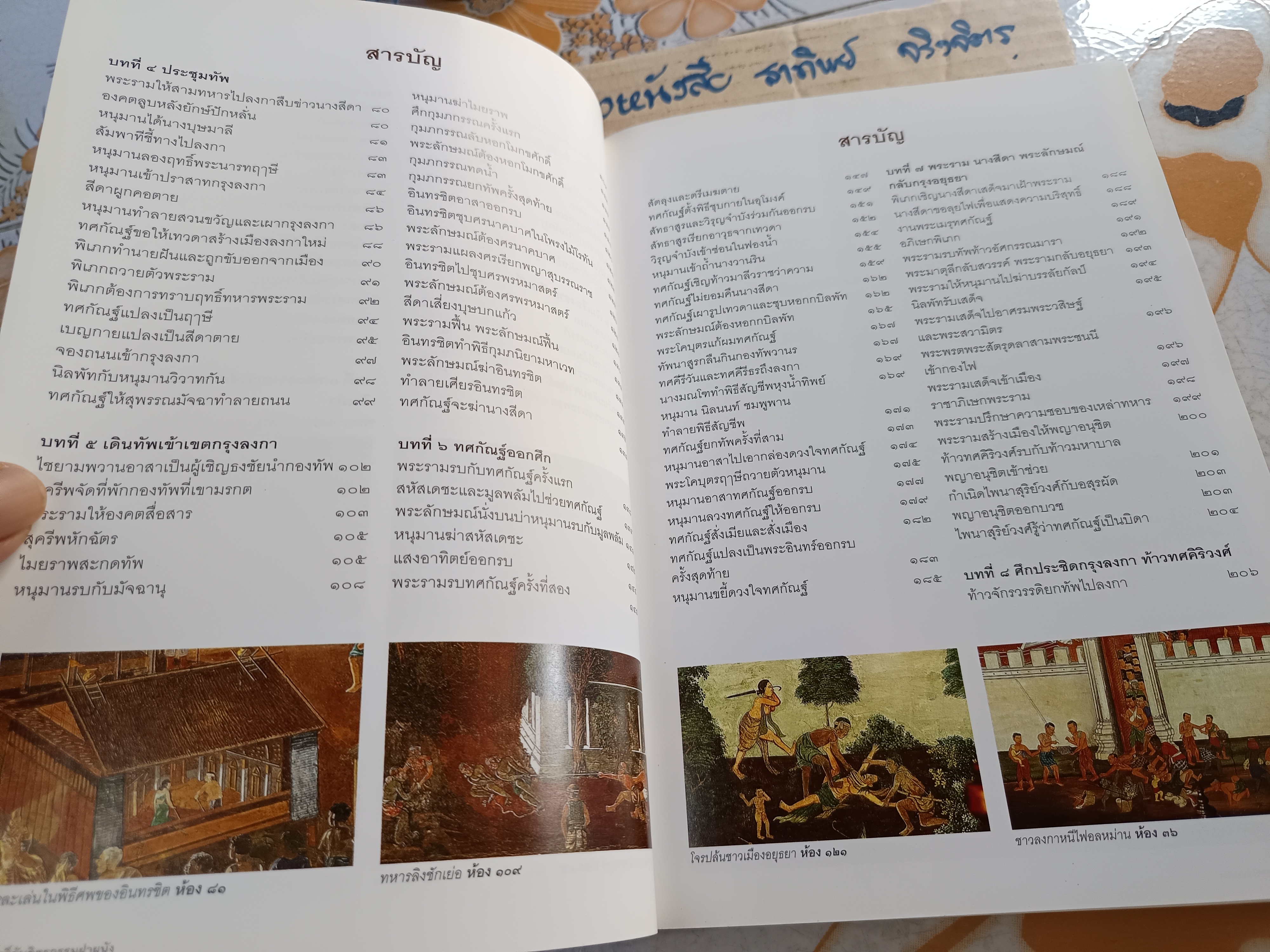 รามเกียรติ์กับจิตรกรรมฝาผนัง รอบพระระเบียงวัดพระศรีรัตนศาสดาราม โดย นิดดา หงษ์วิวัฒน์ (ปกอ่อน-อาร์ตมัน 4 สีทั้งเล่ม) **สินค้าหมด**