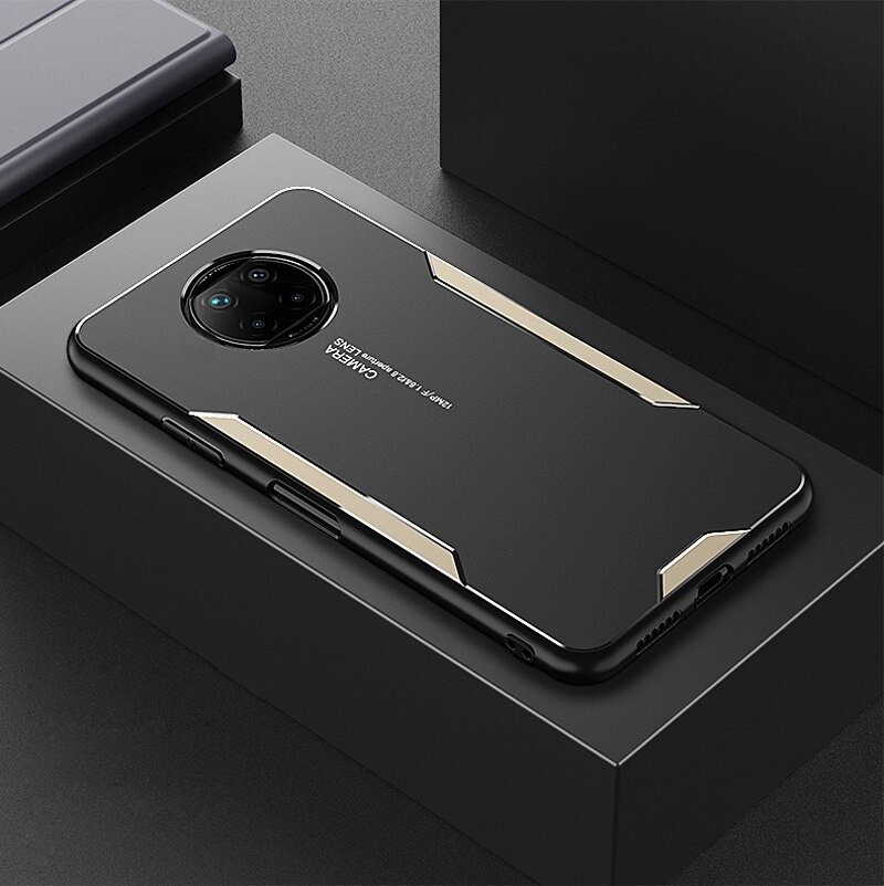 เคส Redmi Note 9T 5G #เคสฝาหลังไฮบริด Metal +TPU Shockproof metal back plate Phone Back Cover