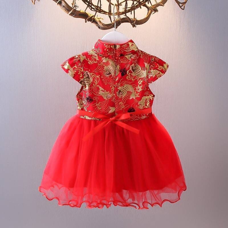 ชุดตรุษจีนสาวน้อย ฟรุ้งฟริ้ง