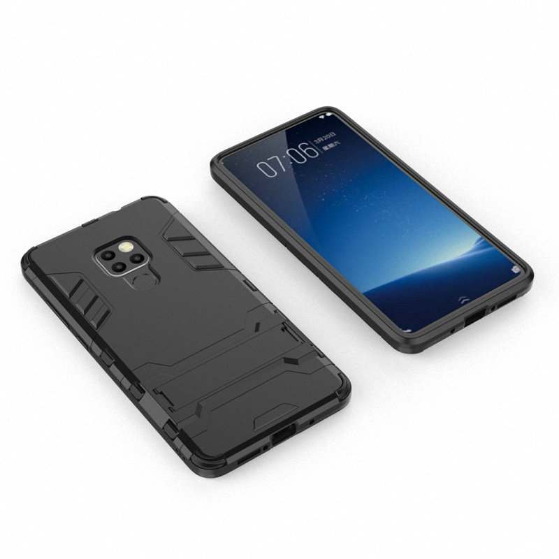 เคส Huawei Mate 20 #เคสฝาหลังพลาสติก ไฮบริด TPU + Kickstand