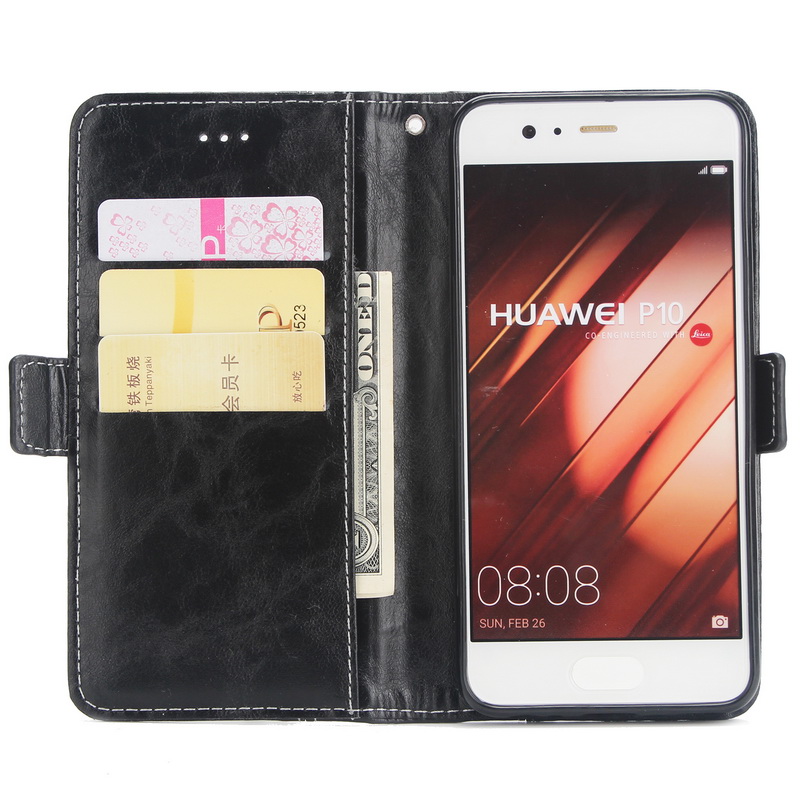 เคส Huawei P20 Lite / Nova 3e #เคสฝาพับแบบกระเป๋าสตางค์สไตล์ Retro Contrast Color