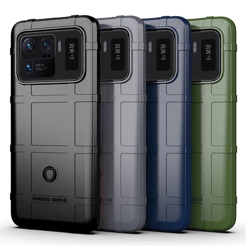 เคส Xiaomi Mi 11 Ultra #เคสฝาหลัง Rugged Shield Series Soft Silicone Shock Absorption Matte กันกระแทก