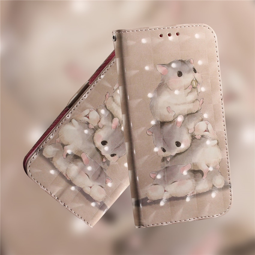 เคส Samsung Galaxy A72 / A72 5G#เคสฝาพับแบบกระเป๋าสตางค์ Pattern Printing Wallet Stand ลายน่ารักๆ