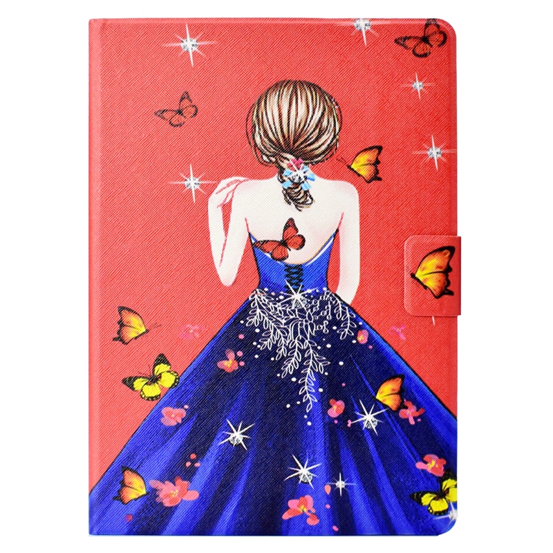 Case Samsung Galaxy Tab S6 Lite 10.4 SM-P610 P615 P617 #เคสฝาพับหนัง PU พิมพ์ลาย Pattern Printing PU Leather Flip