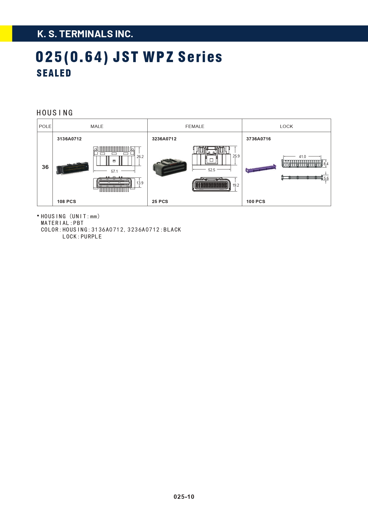 025(0.64) JST WPZ Series