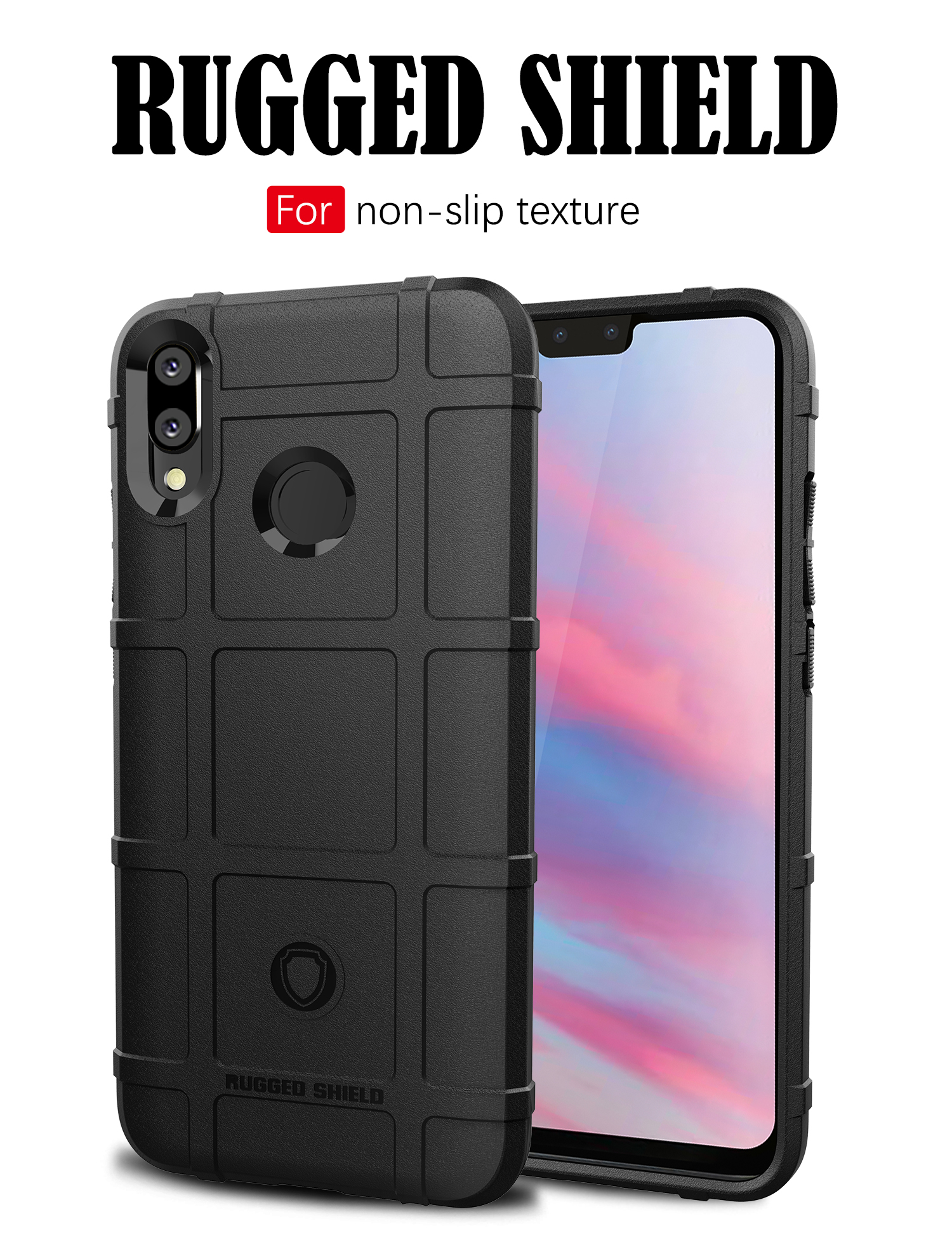 Case Huawei Y9 (2019) #เคสฝาหลัง Rugged Shield Series Soft Silicone Shock Absorption Matte กันกระแทก