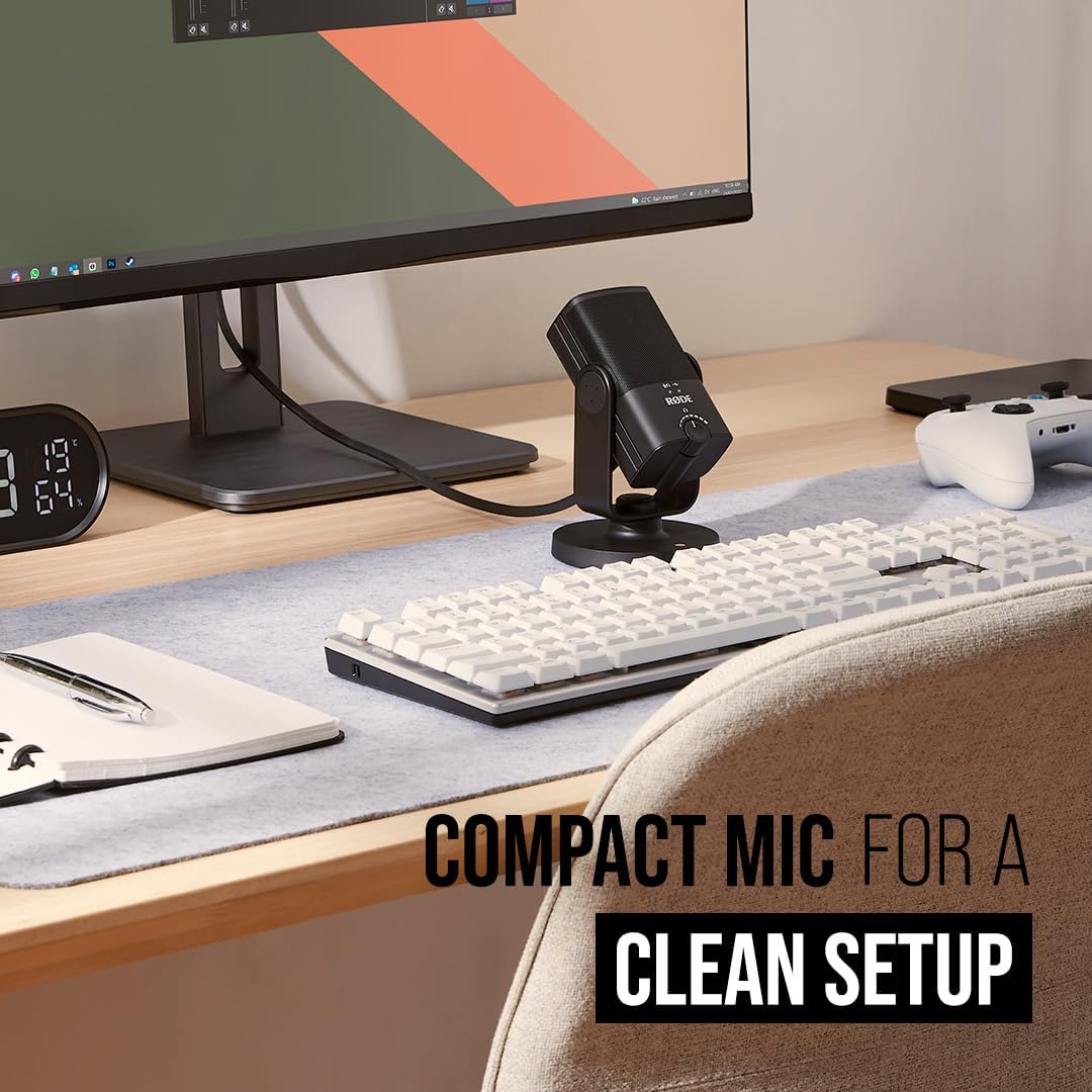 (Pre Order) Rode® NT USB Mini Studio Quality Usb Microphone, Black ไมโครโฟน USB คอนเดนเซอร์ ตั้งโต๊ะ