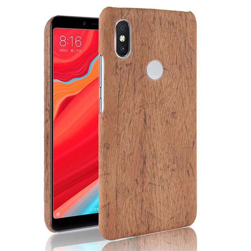 เคส Xiaomi Mi Mix 3 #เคสฝาหลังพลาสติกแข็งเคลือบผิวลายไม้สีสันสดใส Wood Texture PU Leather Coated