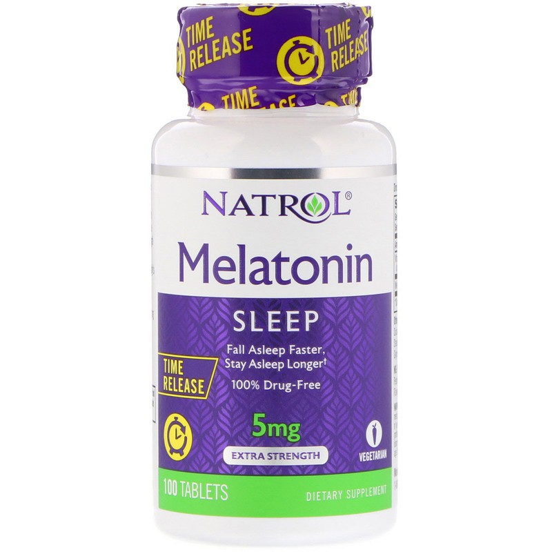 (Pre order) Natrol® Melatonin Fast Dissolve, Extra Strength Fall asleep faster 150 Tablets เมลาโทนิน 5 มิลลิกรัม ชนิด รสสตอเบอรี่