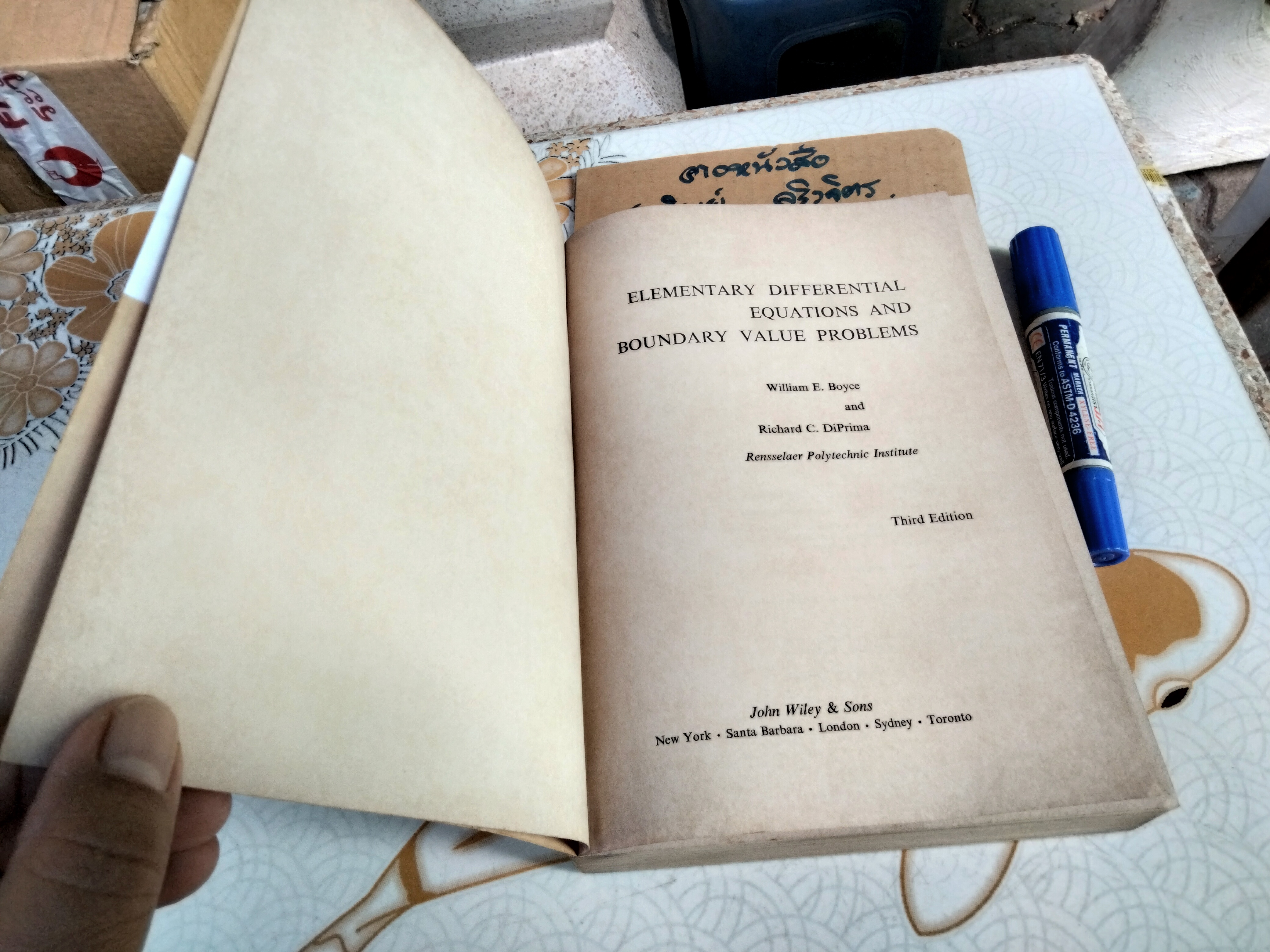 Elementary Differential Equations and Boundary Value Problems (3rd edition), William E. Boyce and Richard C. DiPrima
