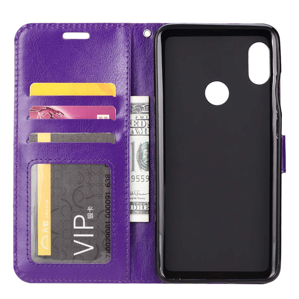 เคส Xiaomi Mi 8 (6.21-inch) #เคสฝาพับแบบกระเป๋าสตางค์หนัง PU ผิวหนังม้า Crazy Horse