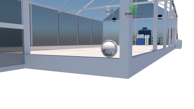 โรงเรือน Smart Farming Greenhouse Polycarbonate Clear(IoT)