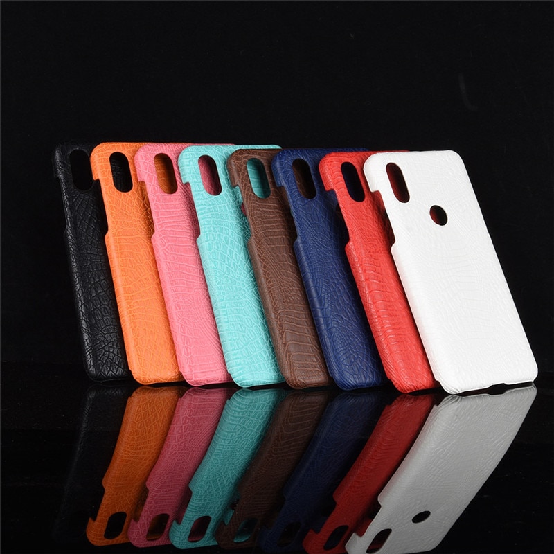 Case Xiaomi Mi Mix 3 #เคสฝาหลังพลาสติกแข็งเคลือบหนัง PU ลายผิวหนังจระเข้