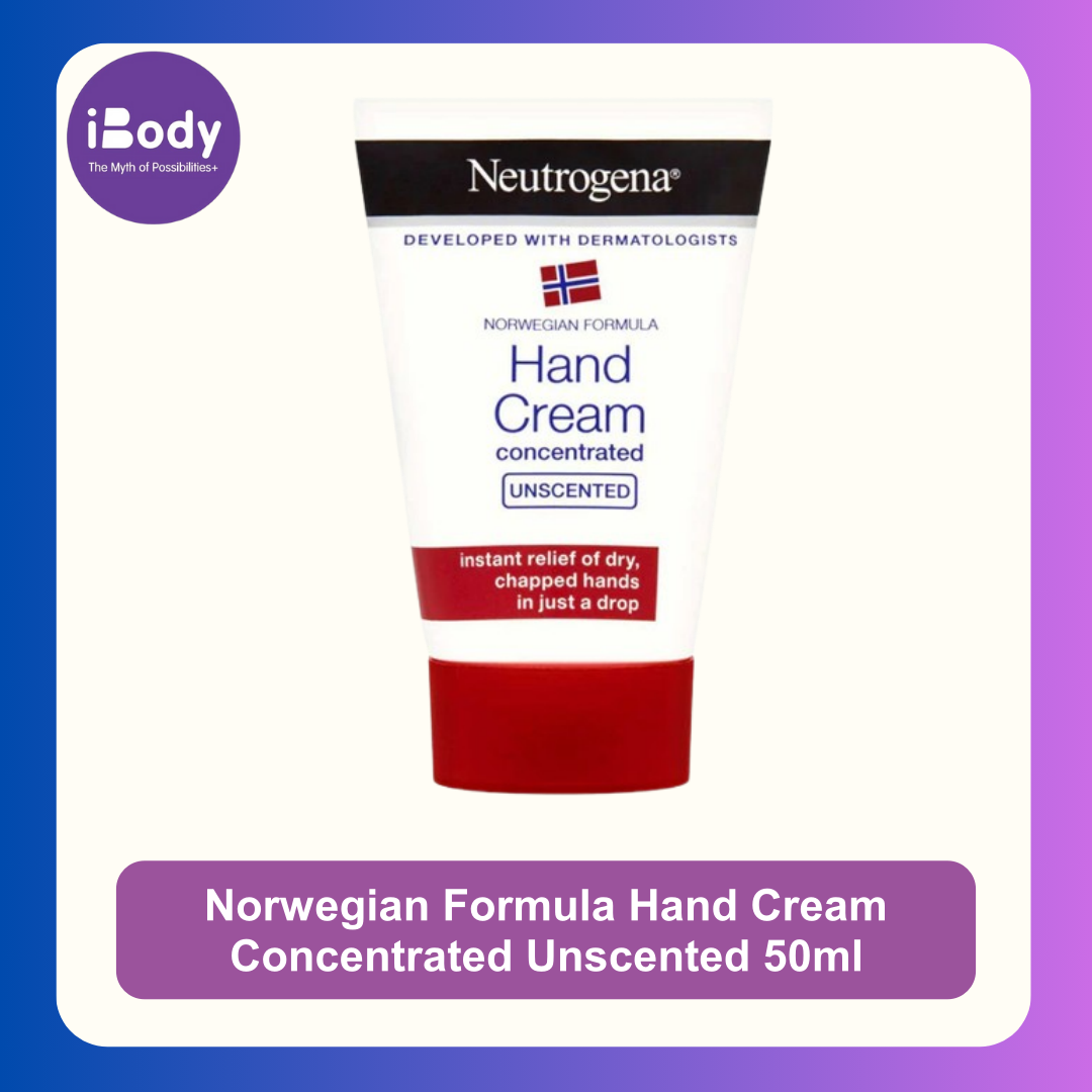Neutrogena® Norwegian Formula Hand Cream Concentrated Unscented 50ml นูโทรจีนา ครีมทามือ สูตรเข้มข้น