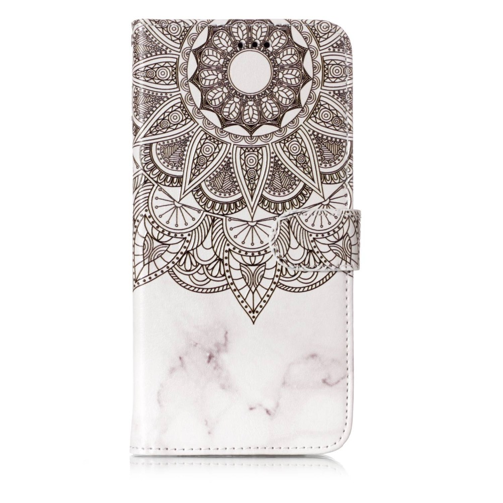 เคส Samsung Galaxy S9+ G965 #เคสฝาพับพิมพ์ลาย Rubberized Patterned PU Leather