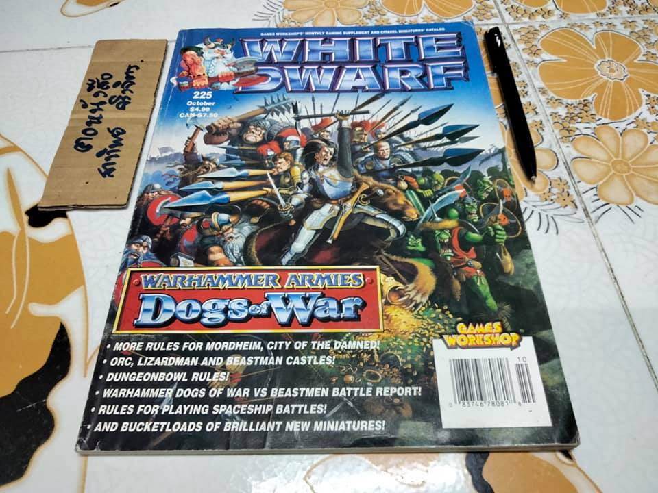 นิตยสาร White Dwarf no.225 October 1998 - Games Workshop Monthly. Warhammer Armies Dogs of War.
