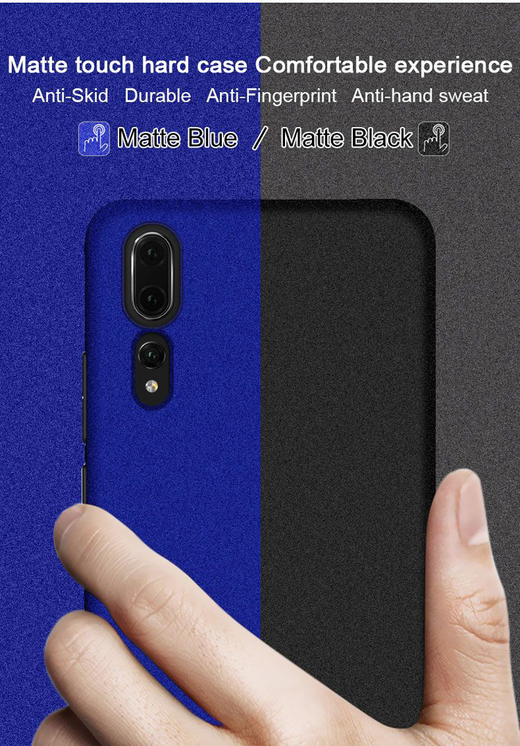 เคส Huawei P20 Pro #เคสฝาหลังมีแหวนสวมนิ้ว IMAK Ring Holder Kickstand Matte PC + ฟิล์มกันรอยหน้าจอ