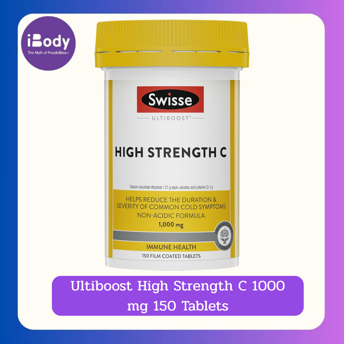 Swisse Ultiboost High Strength C 1000 mg 150 Tablets วิตามินซี