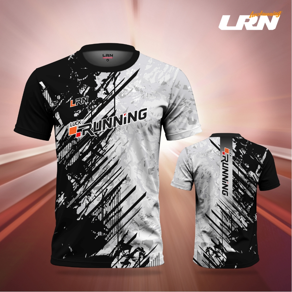 เสื้อวิ่งพิมพ์ลาย LRN เนื้อผ้า Super Air Flow (SF07)
