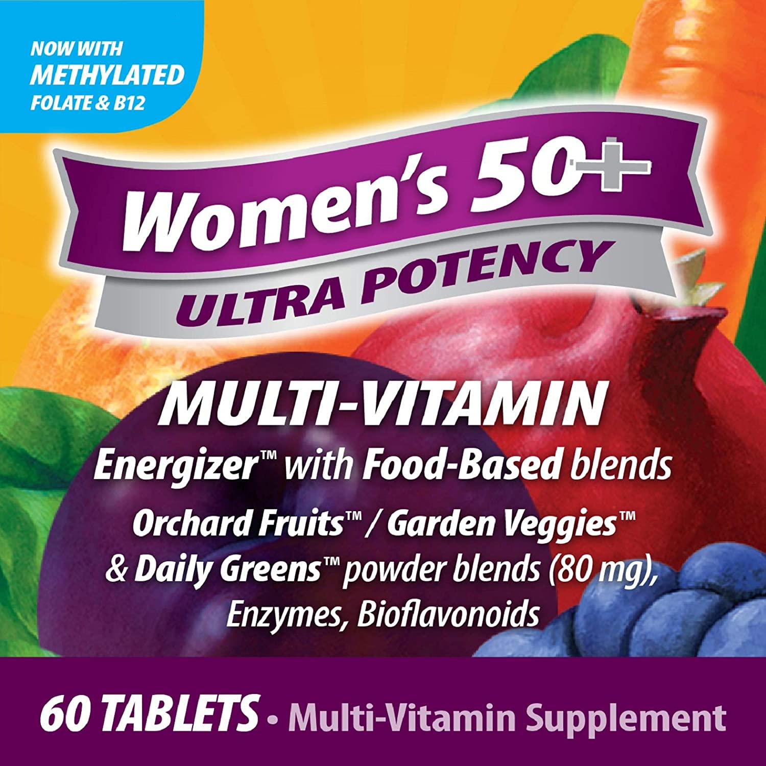 (Pre Order) Nature's Way® Alive!® Once Daily Women's 50+ Multi-Vitamin 60 Tablets Premium Formula - Ultra Potency วิตามินสำหรับผู้หญิงวัย 50+ ที่สมบูรณ์ที่สุด รวมสารอาหารกว่า 60 ชนิด