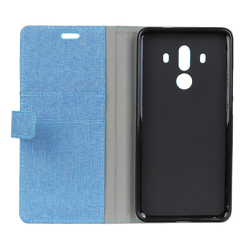 Case Huawei Mate 10 Pro #เคสสไตล์กระเป๋าสตางค์หนัง PU แบบลายผ้าลินินสวยงามทันสมัย