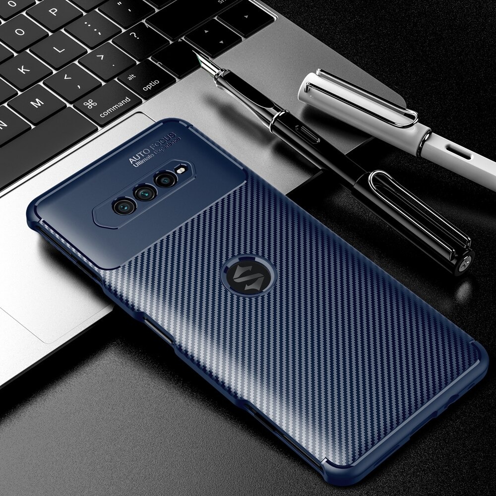 Case Xiaomi Black Shark 4 #เคสฝาหลังนิ่ม Carbon Fiber Anti-drop TPU Protection