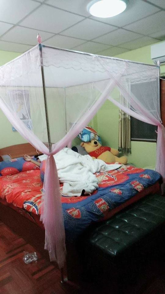 มุ้งสี่เสา เนื้อหนาขาดยาก