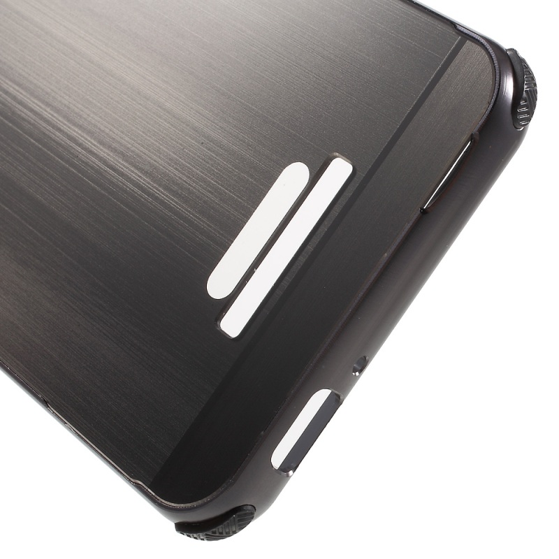 Case Asus Zenfone 3 Max ZC520TL เคสฝาหลังขอบอลูมิเนียม Brushed Plastic + Aluminum Alloy Plated Hard Cover