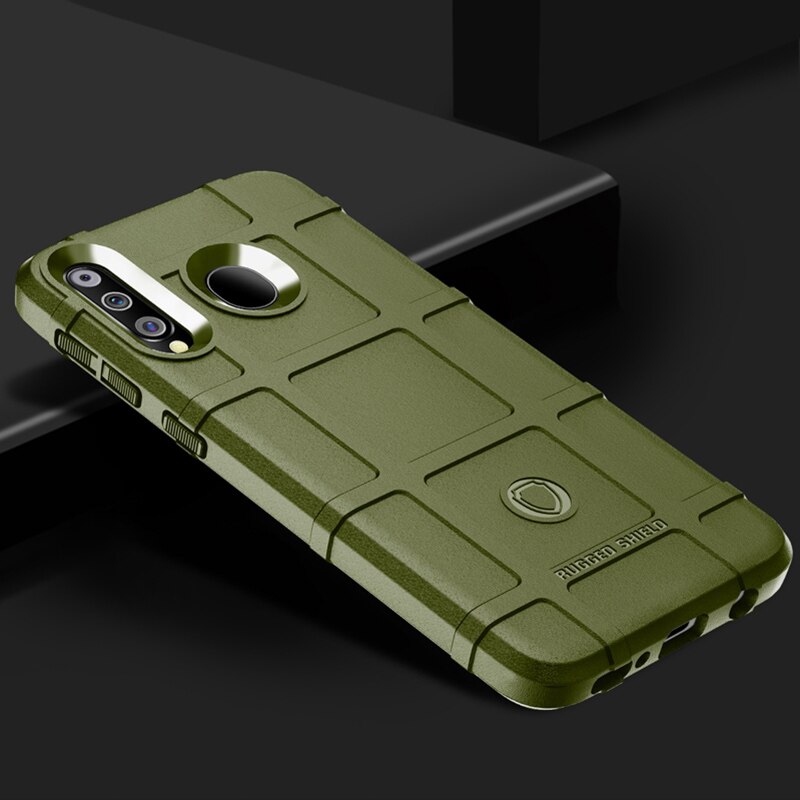 Case Samsung Galaxy A20s #เคสฝาหลัง Rugged Shield Series Soft Silicone Shock Absorption Matte กันกระแทก
