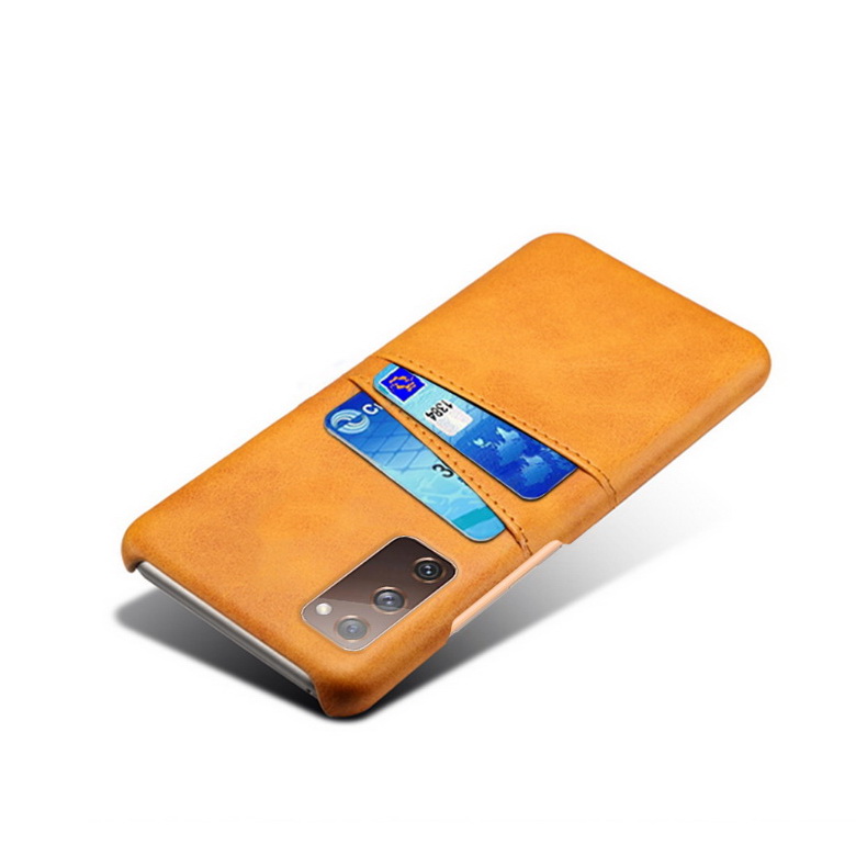 Case Samsung Galaxy S20 #เคสแบบฝาหลังหุ้มหนัง Double Card Slots PU Leather Coated