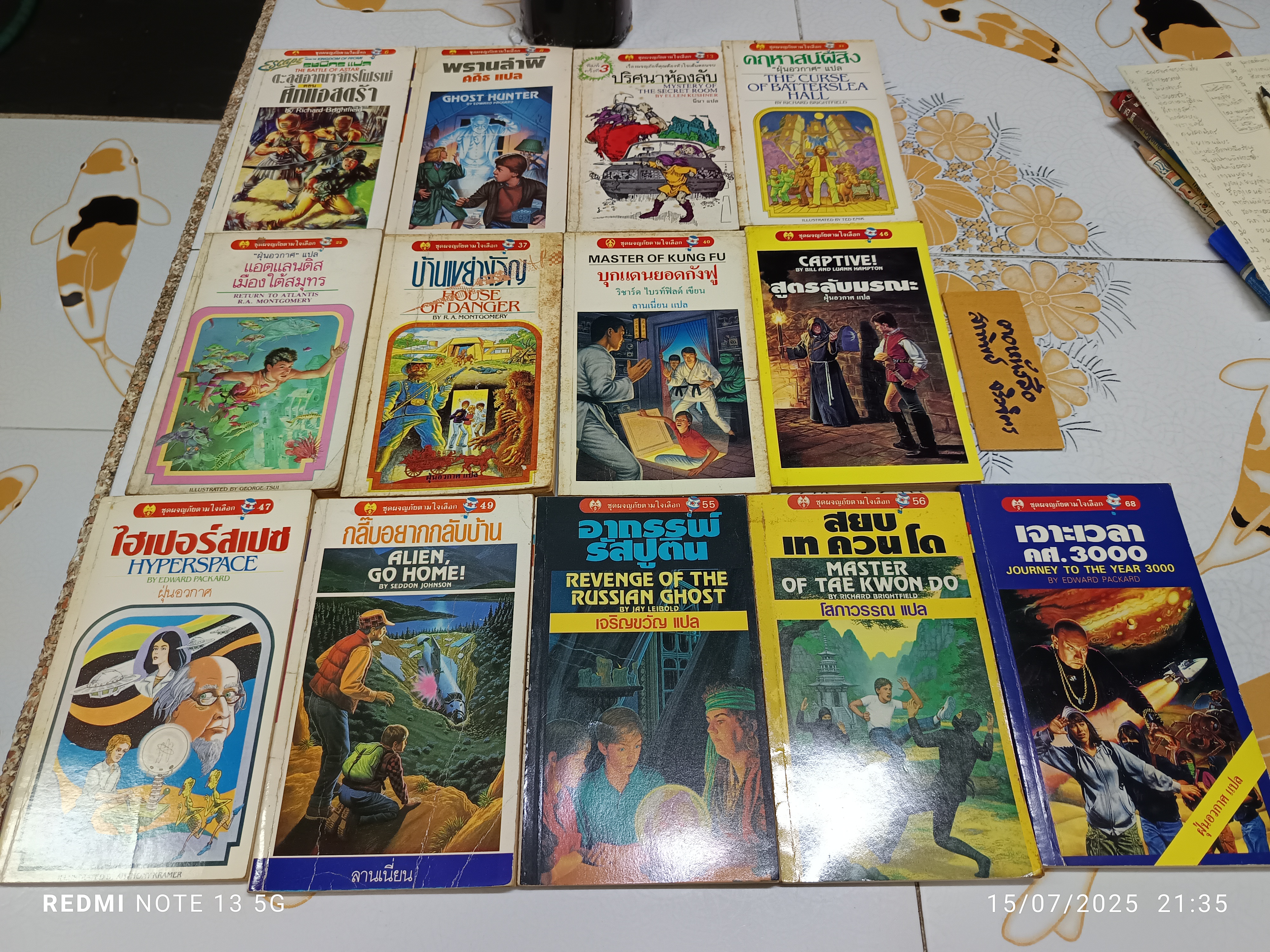 ขายรวม 13 เล่ม (ไม่แยก) หนังสือชุดผจญภัยตามใจเลือก สำนักพิมพ์หิ่งห้อย **สินค้าหมด**