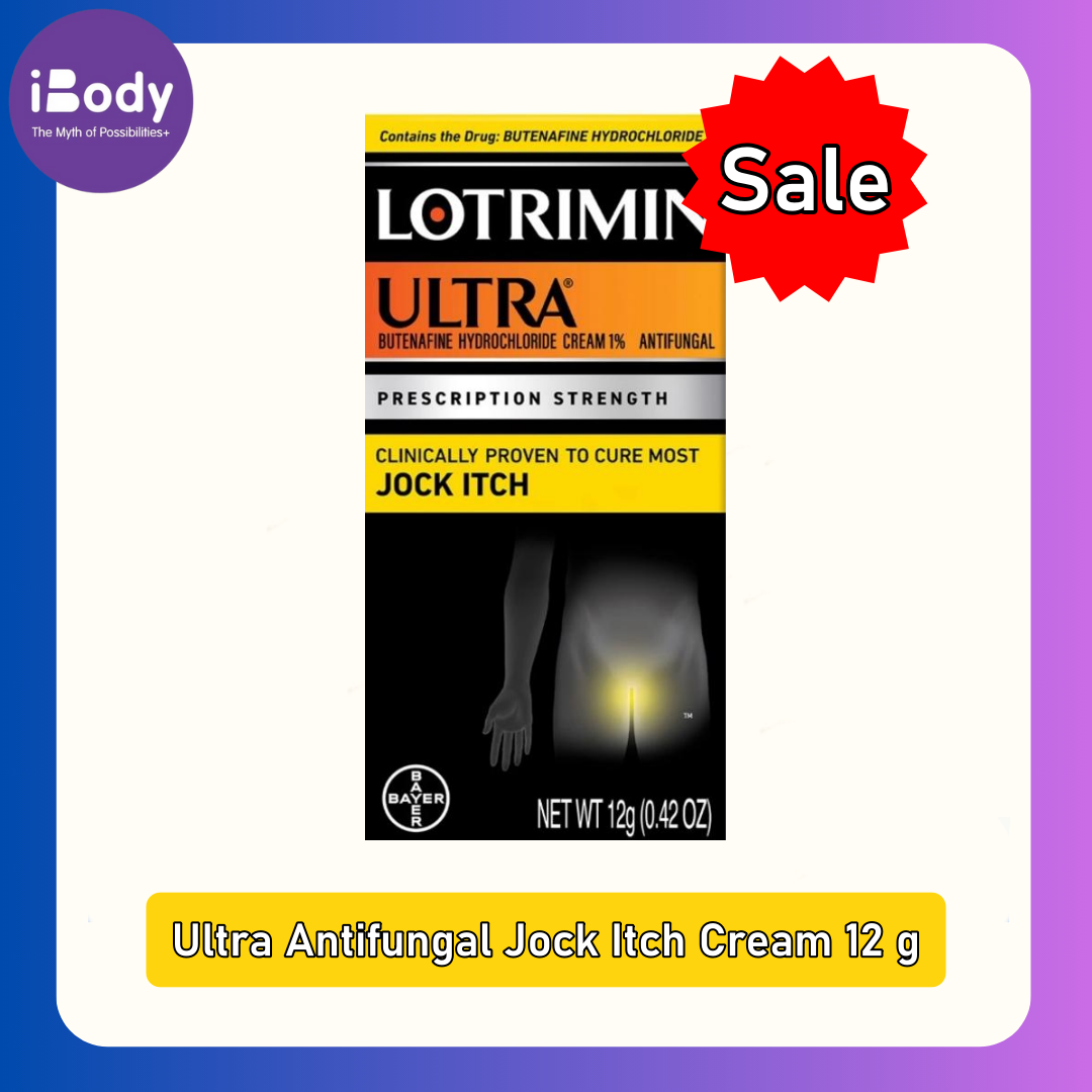 84% Sale!! EXP.03/2025 (Lotrimin®) Ultra Antifungal Jock Itch Cream 12 g ครีมลดคันจ๊อค ขาหนีบ ต้นขา