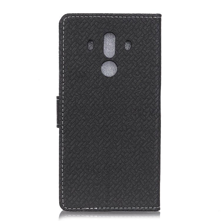 Case Huawei Mate 10 Pro #เคสฝาพับสไตล์กระเป๋าสตางค์ลายถักทอมีช่องใสบัตรสีสันสวยงามทันสมัย
