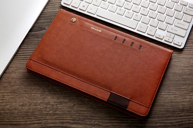 Case Samsung Galaxy Tab A 10.1 (2016) T580 T585 #เคสฝาพับหนัง PU คุณภาพดี พร้อมฝาปิดมีช่องเสียบการ์ด CMAI2 PU Leather Stand Wallet Flip