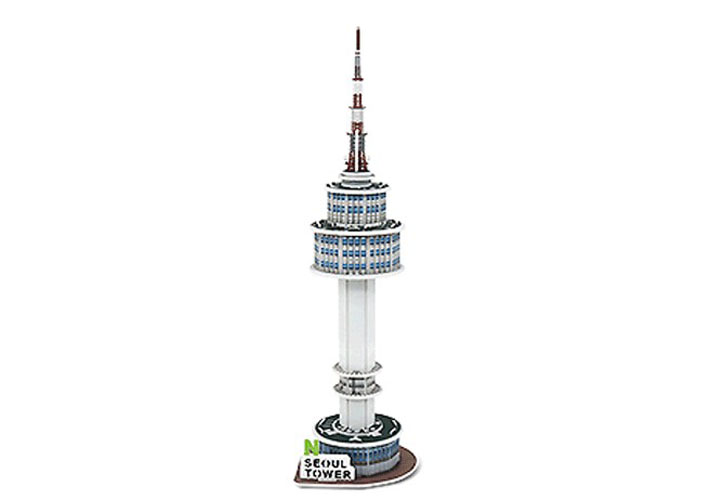 [สื่อการสอนภาษาเกาหลี] จิ๊กซอว์ 3 มิติ หอคอยกรุงโซล 서울타워 3D 지그소 퍼즐 Seoul Tower 3D Jigsaw Puzzle