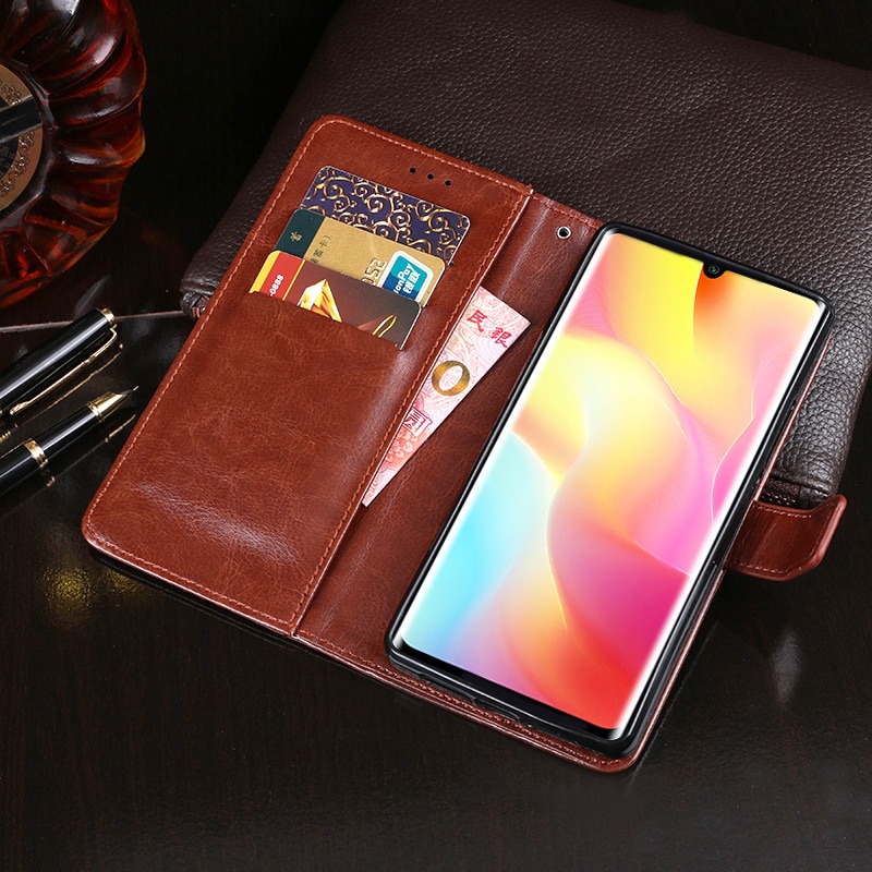 Case Xiaomi Mi Note 10 Lite #เคสฝาพับแบบกระเป๋าสตางค์หนัง PU ผิวหนังม้า Crazy Horse
