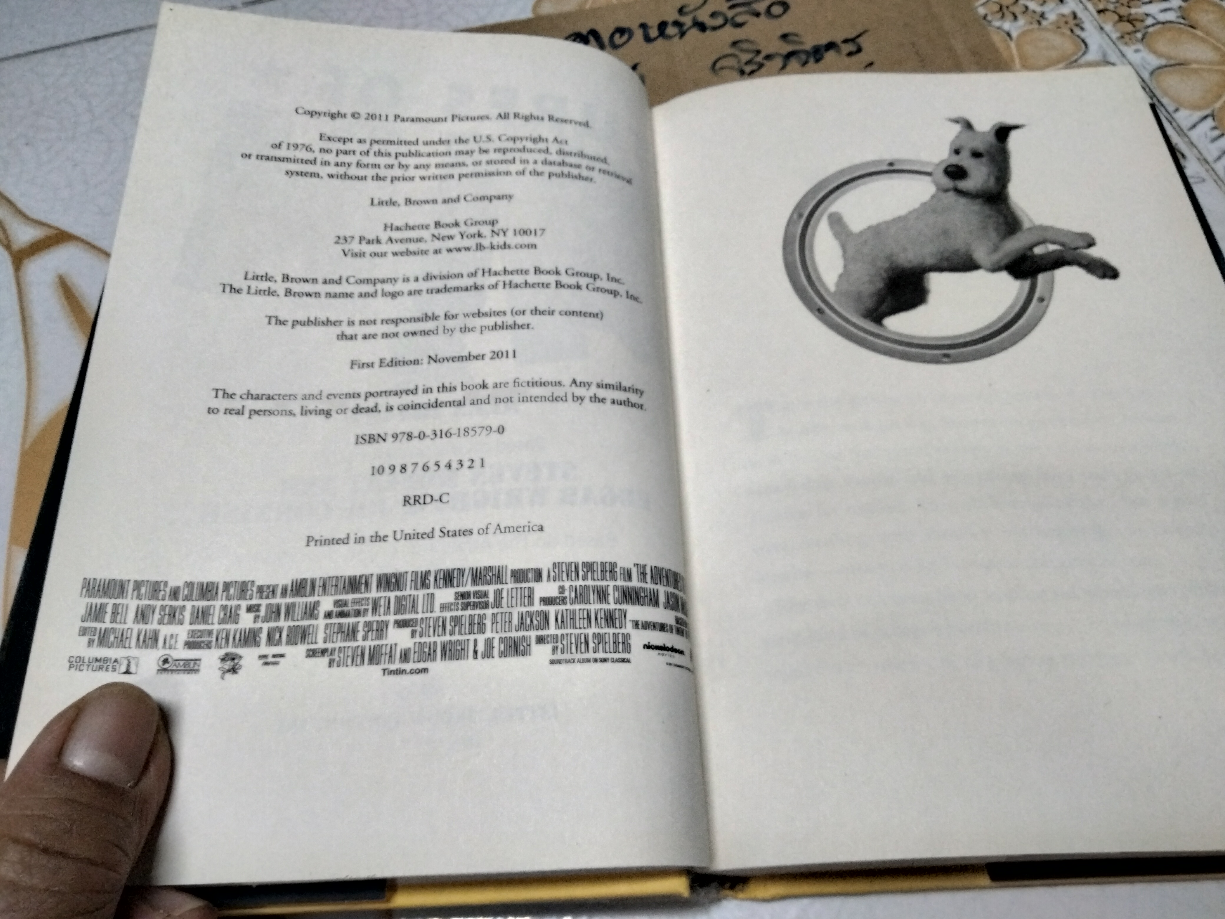 The Adventures of Tintin - A Novel (ฉบับภาษาอังกฤษ)