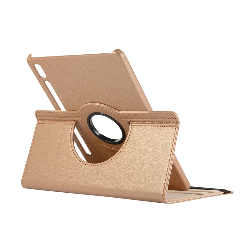 เคส Samsung Galaxy Tab S6 SM-T860 SM-T865 #เคสฝาพับหนังผิวลิ้นจี่ Litchi Grain 360 Degree Rotary